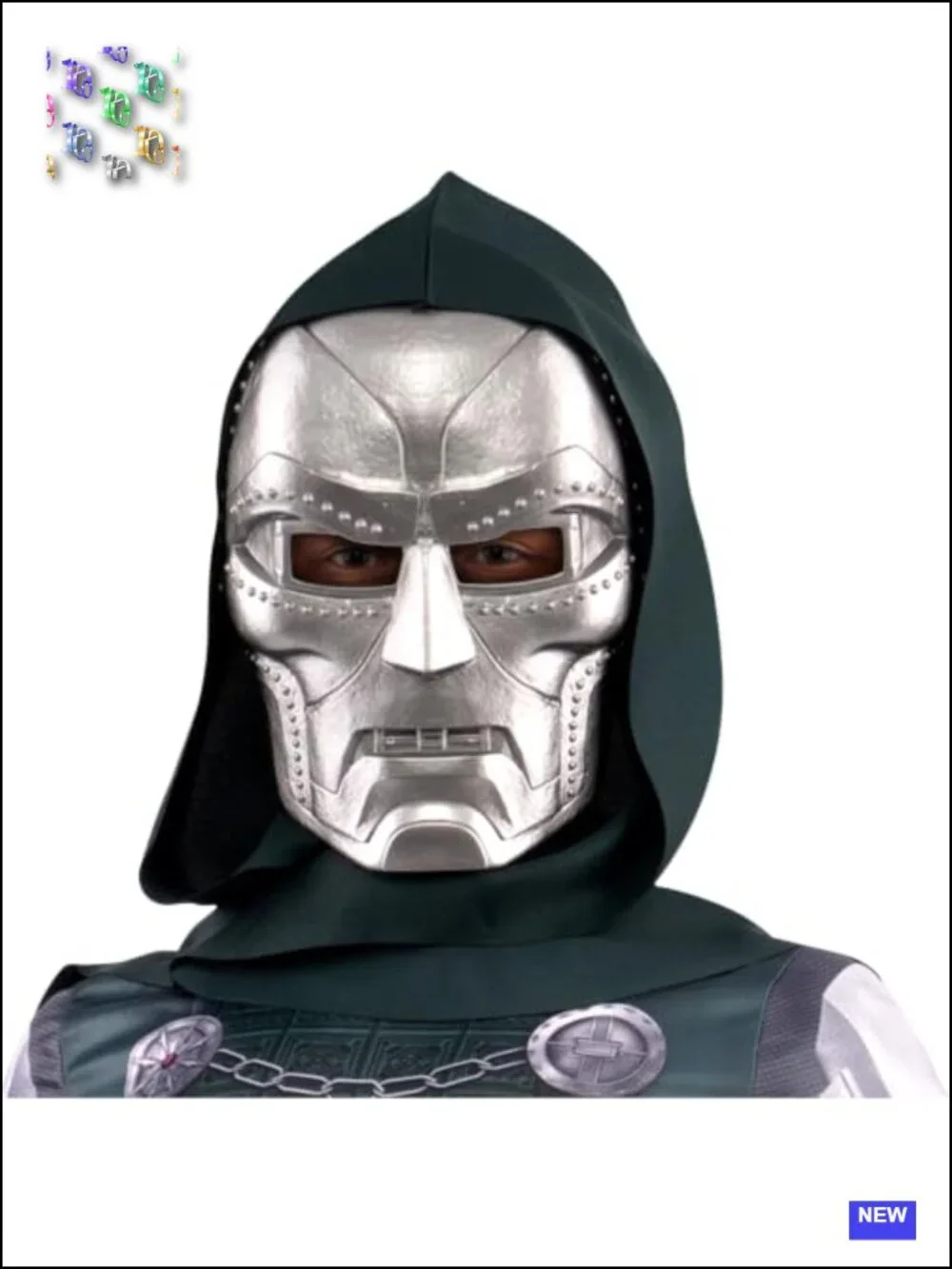 Marvel Doctor Doom Youth Halloween Costume Jumpsuit with Mask Multicolor